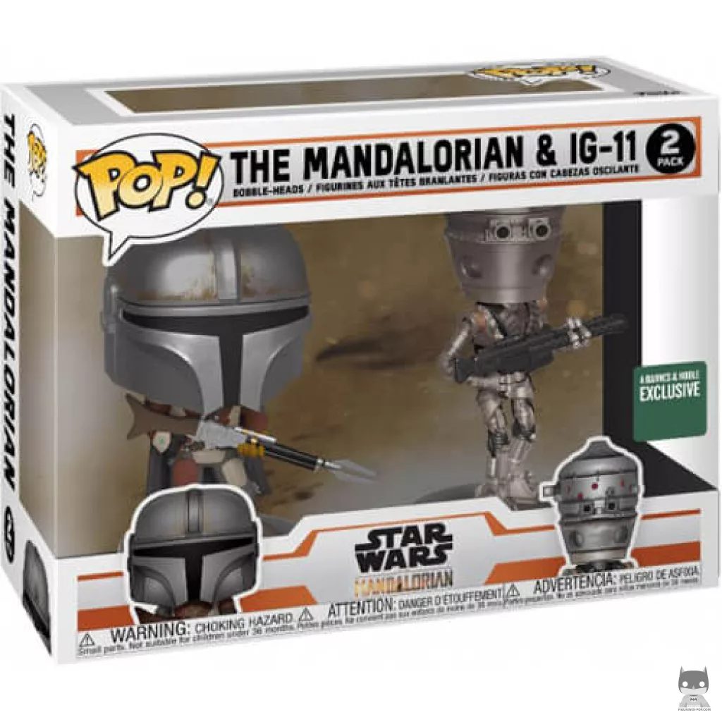 Figurine Funko POP Le Mandalorien & IG-11 (2-Pack) avec boîte