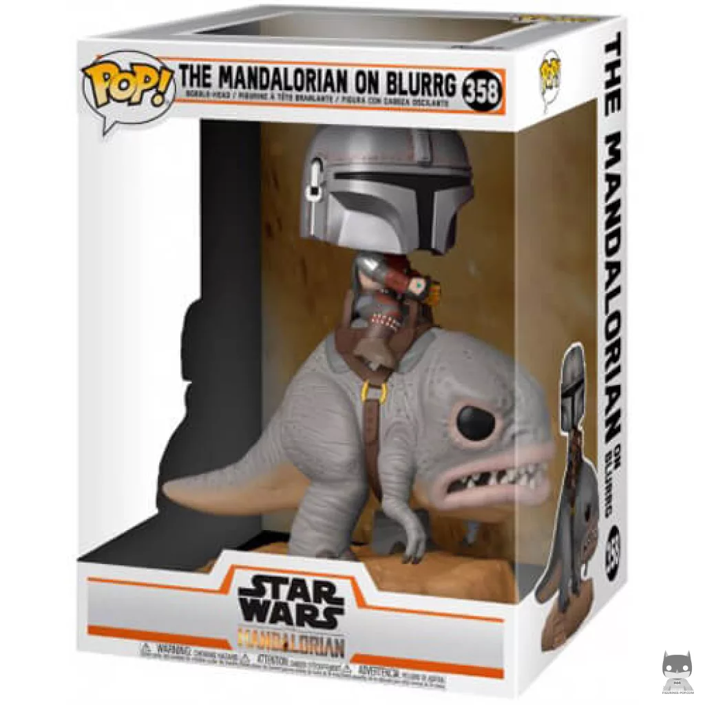 Figurine Funko POP Le Mandalorien sur Blurrg avec boîte