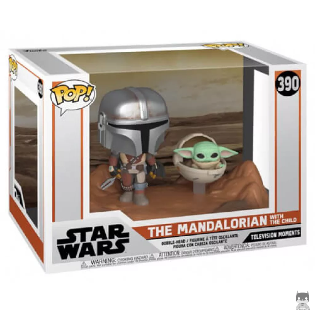 Figurine Funko POP Le Mandalorien avec l'Enfant avec boîte