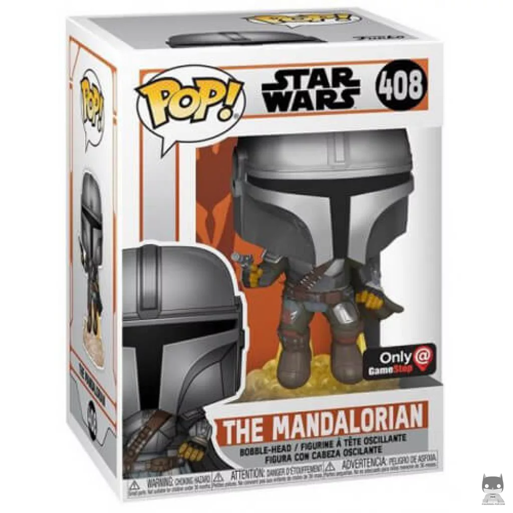 Figurine Funko POP Le Mandalorien en Jet Pack avec boîte