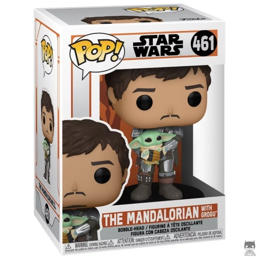 Figurine Funko POP Le Mandalorien avec Grogu avec boîte