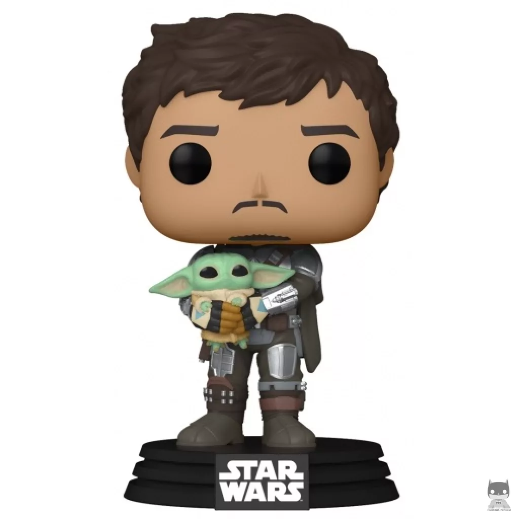 Figurine Funko POP Le Mandalorien avec Grogu (Le Mandalorien (Star Wars))