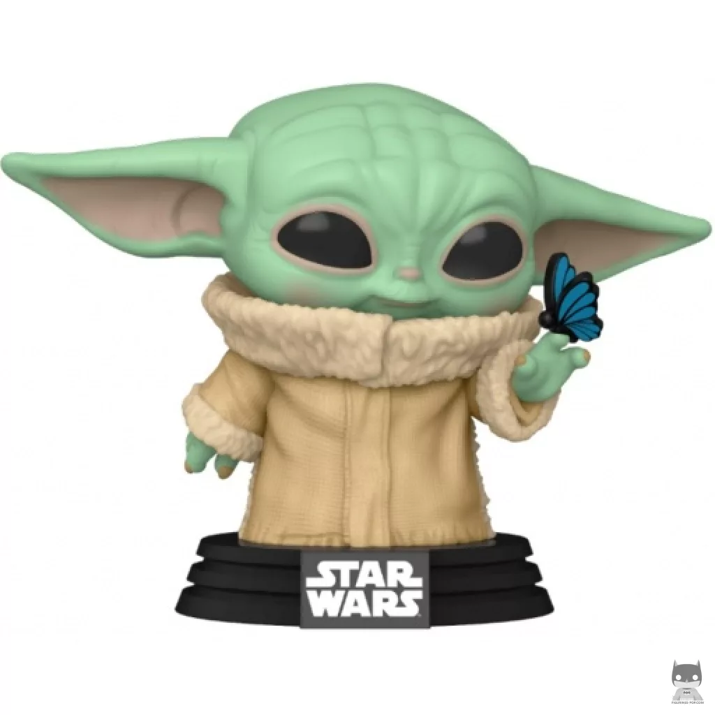 Figurine Funko POP Grogu avec un papillon (Le Mandalorien (Star Wars))