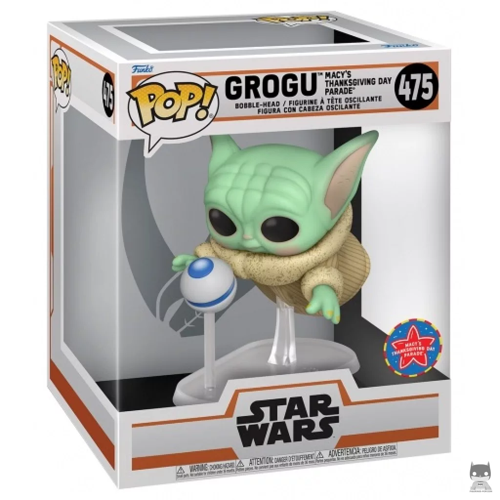 Figurine Funko POP Grogu Macy's (Thanksgiving Day Parade) avec boîte
