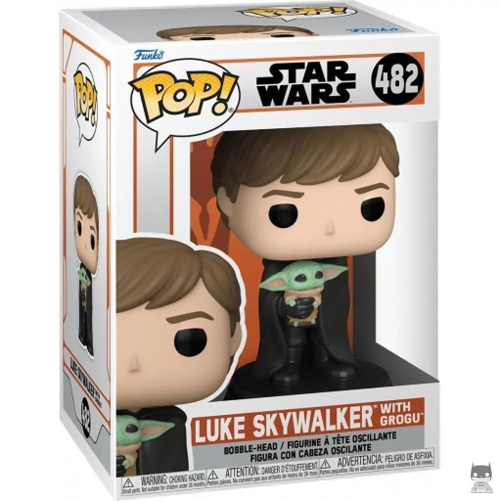 Figurine Funko POP Luke Skywalker avec Grogu avec boîte