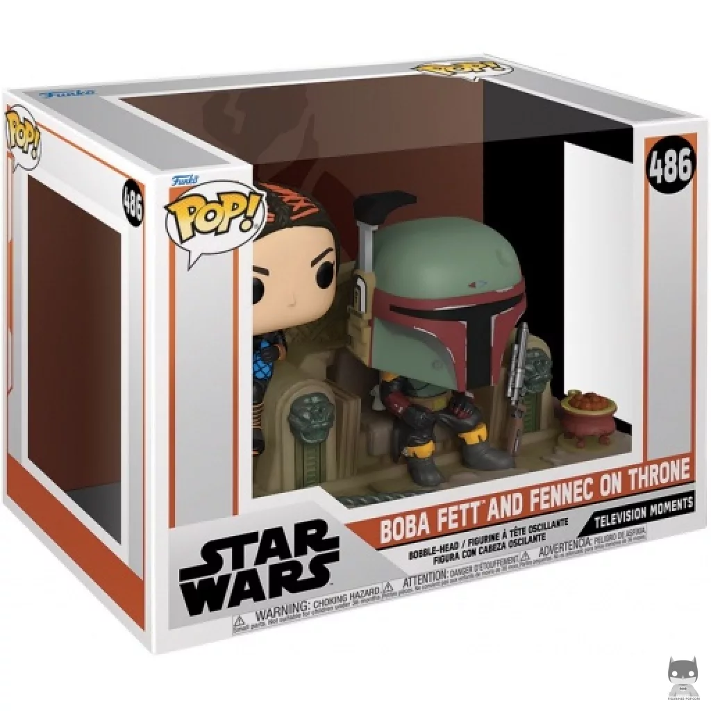 Figurine Funko POP Boba Fett & Fennec sur Trône avec boîte