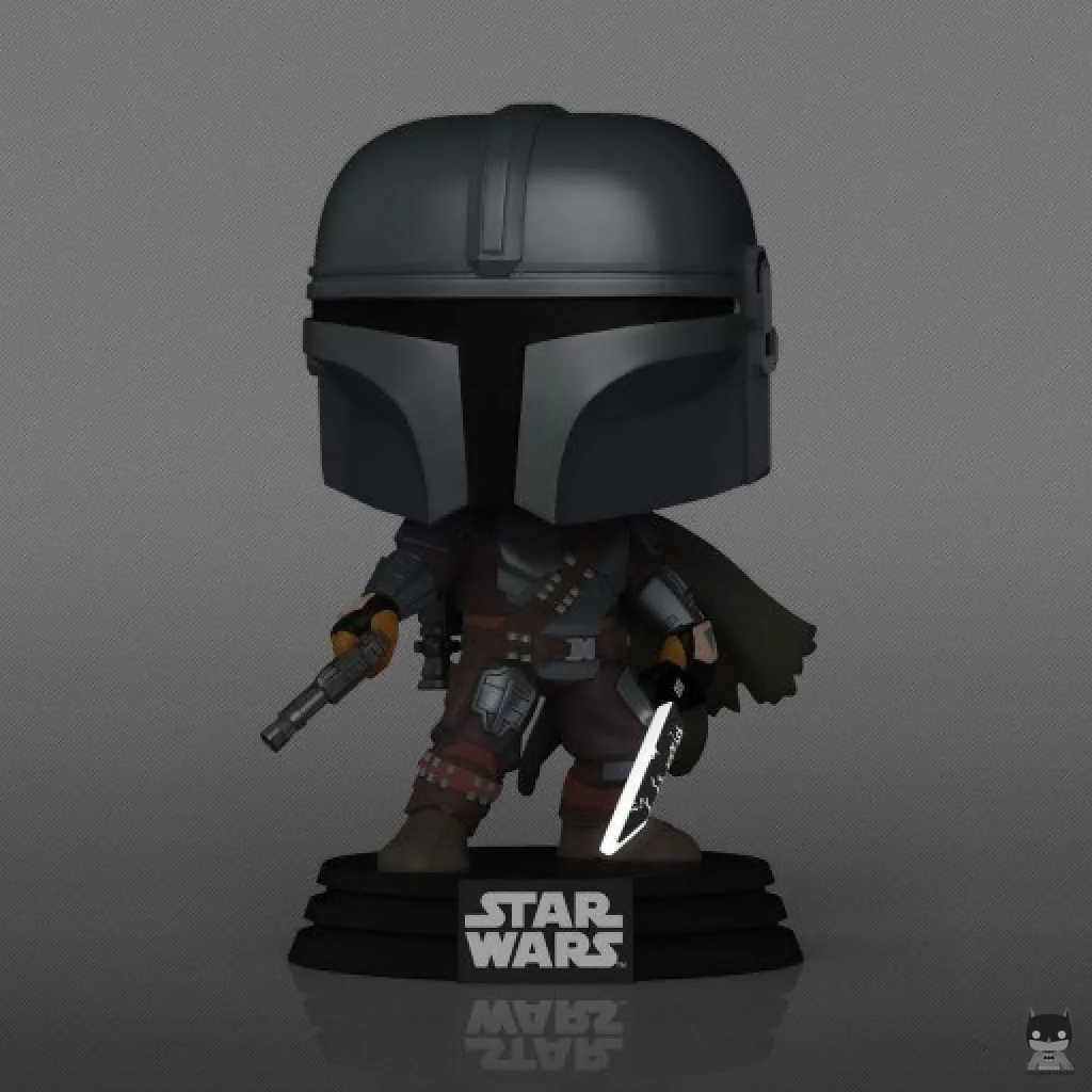 Figurine Funko POP Le Mandalorien avec Darksaber (Glow in the Dark) (Le Mandalorien (Star Wars))