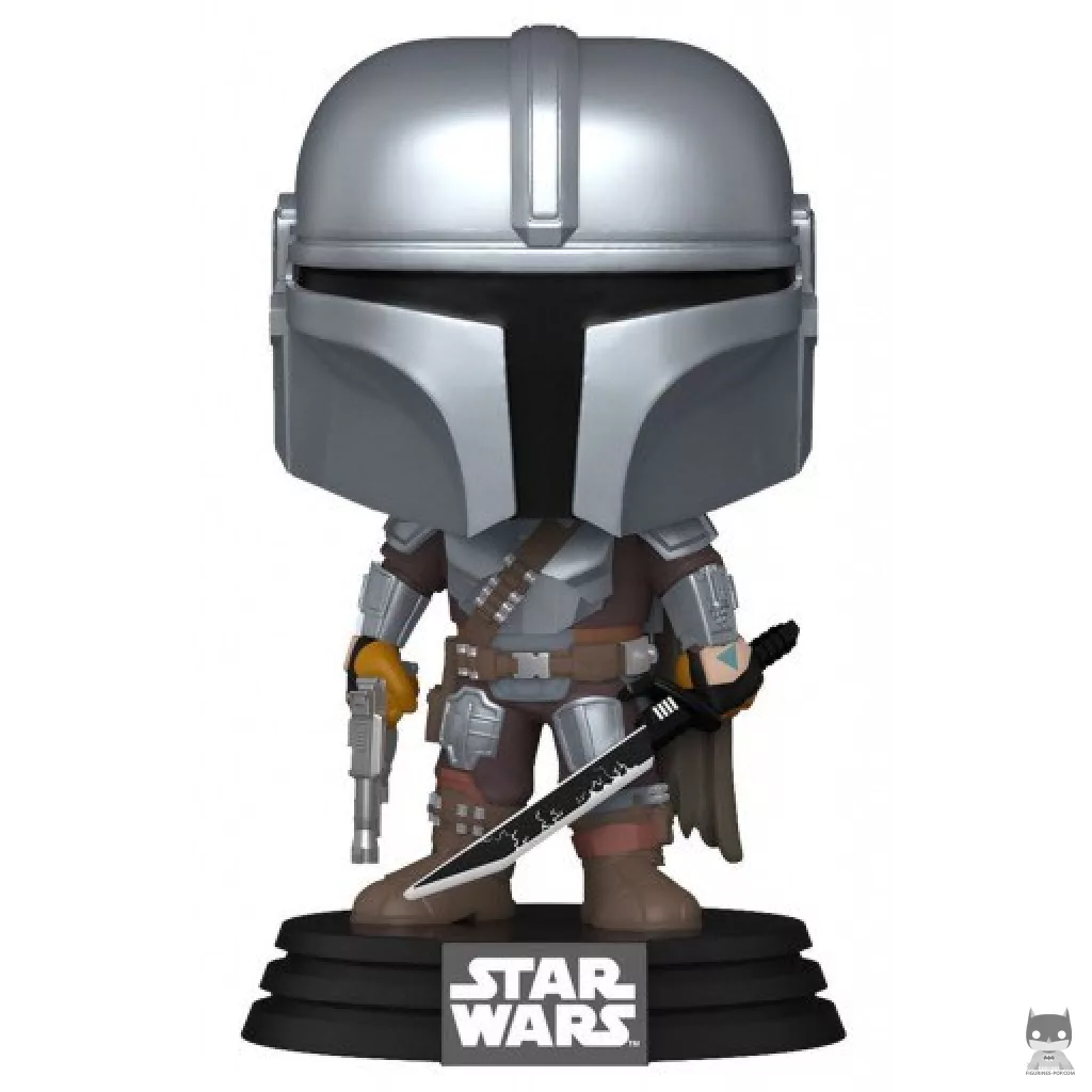Figurine Funko POP Le Mandalorien avec Le Sabre Noir (Le Mandalorien (Star Wars))