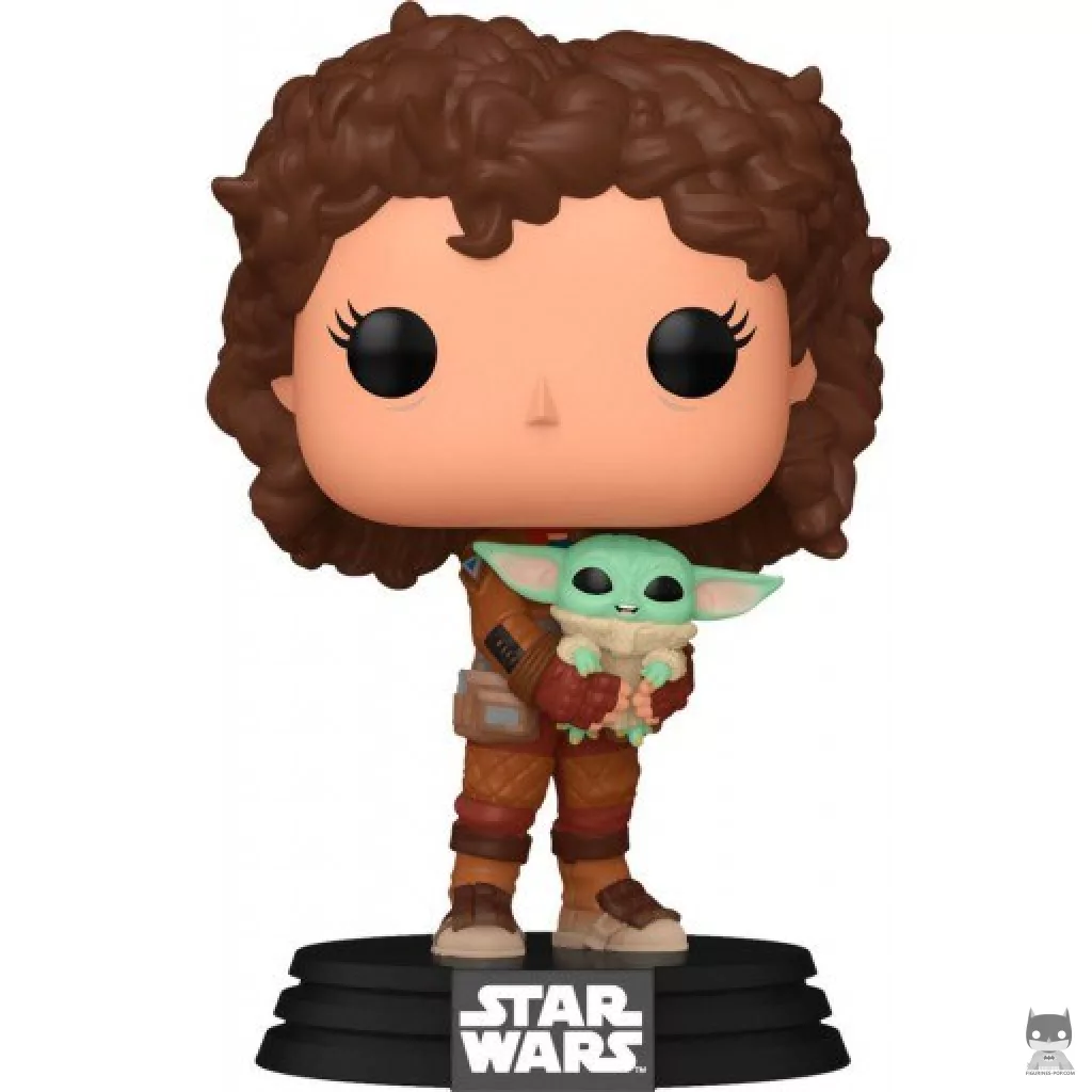 Figurine Funko POP Peli Motto avec Grogu (Le Mandalorien (Star Wars))