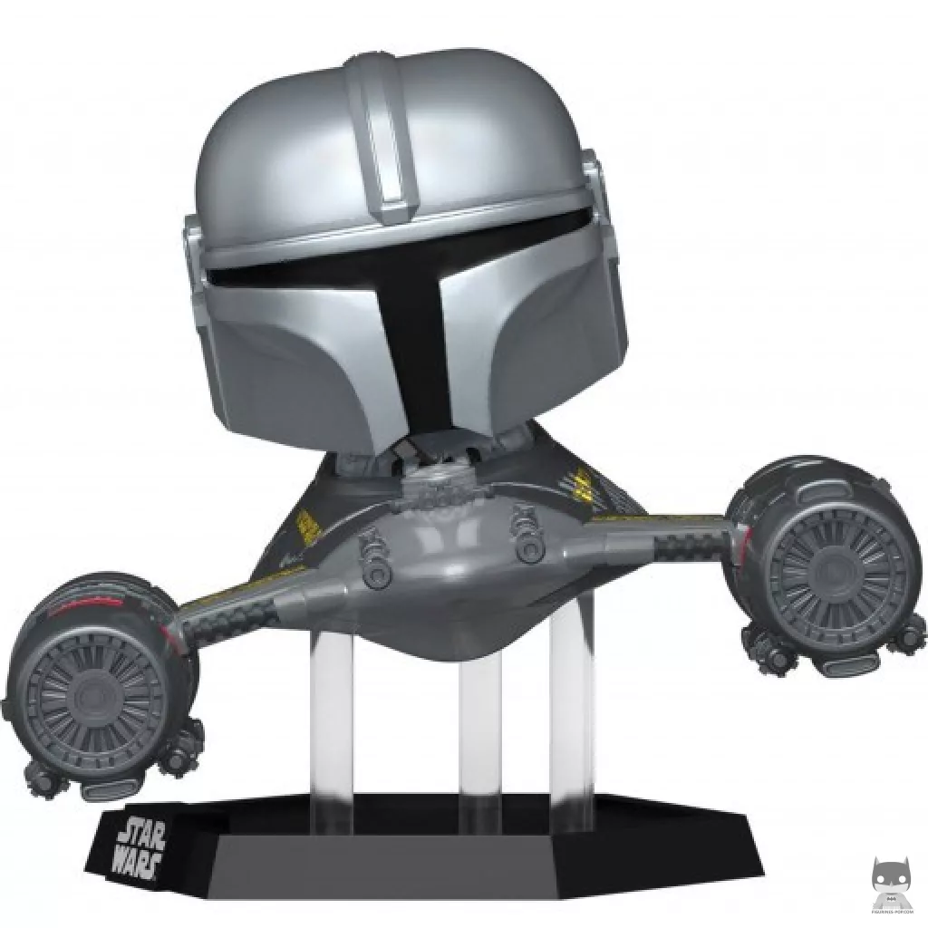 Figurine Funko POP Le Mandalorien dans Le Chasseur N-1 avec R5-D4 (Le Mandalorien (Star Wars))