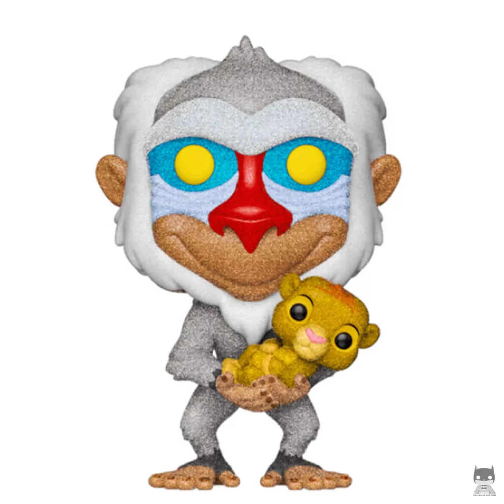 Figurine Funko POP Rafiki avec Simba (Glitter) (Le Roi Lion)