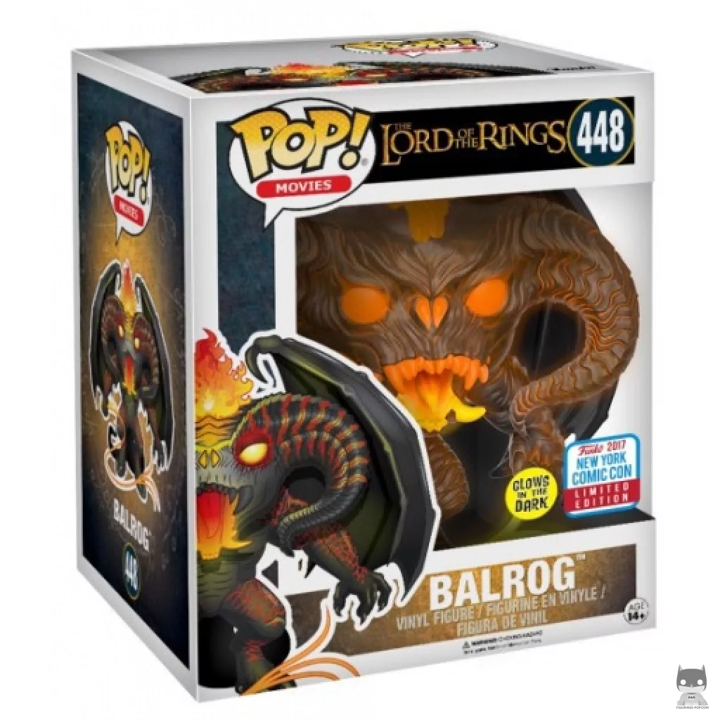Figurine Funko POP Balrog (Glow in the Dark & Supersized) avec boîte