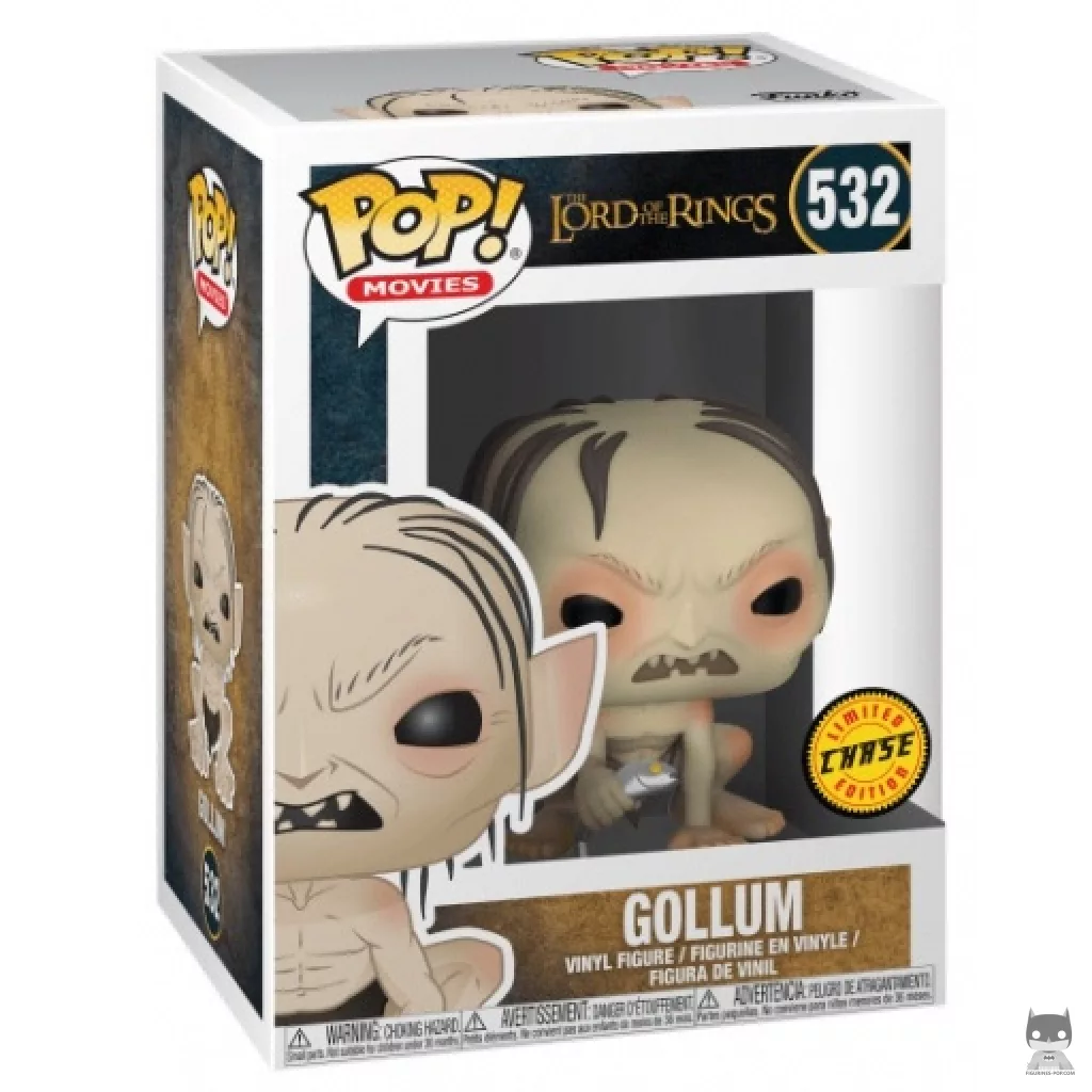 Figurine Funko POP Gollum avec Poisson (Chase) avec boîte