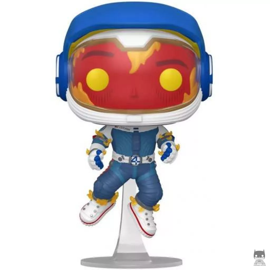 Figurine Funko POP La Torche Humaine (Combinaison D'Astronaute) (Les 4 Fantastiques : Premiers pas)
