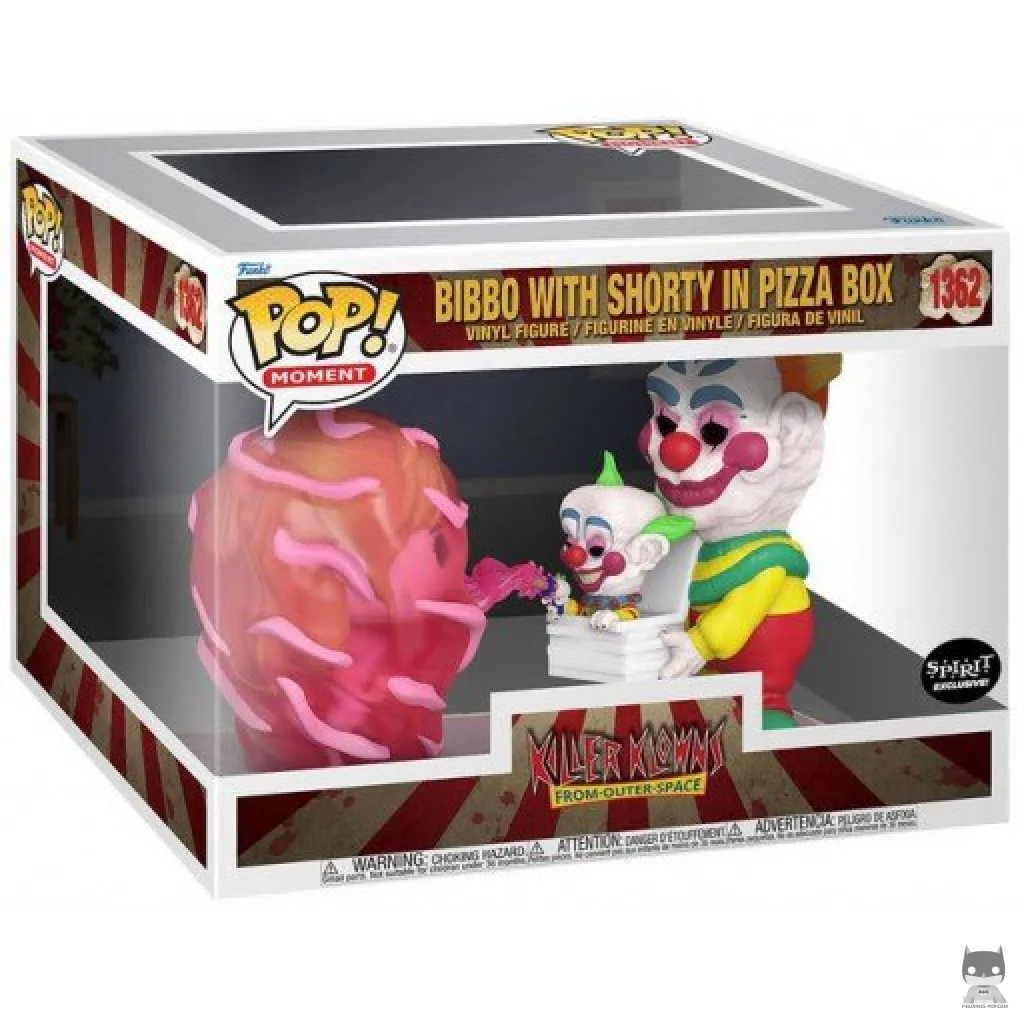 Figurine Funko POP Bibbo avec Shorty dans la Boîte à Pizza avec boîte