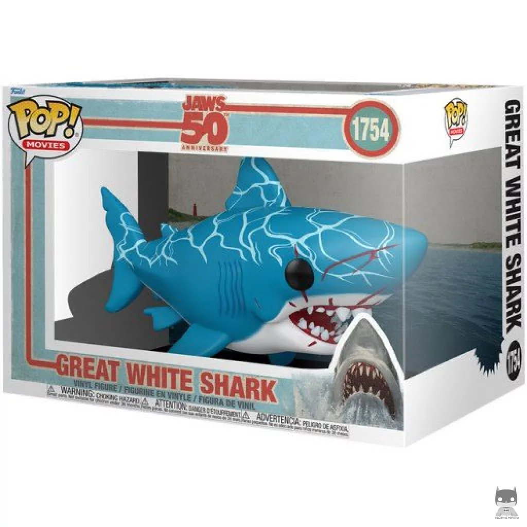 Figurine Funko POP Grand Requin Blanc (SuperSized) avec boîte