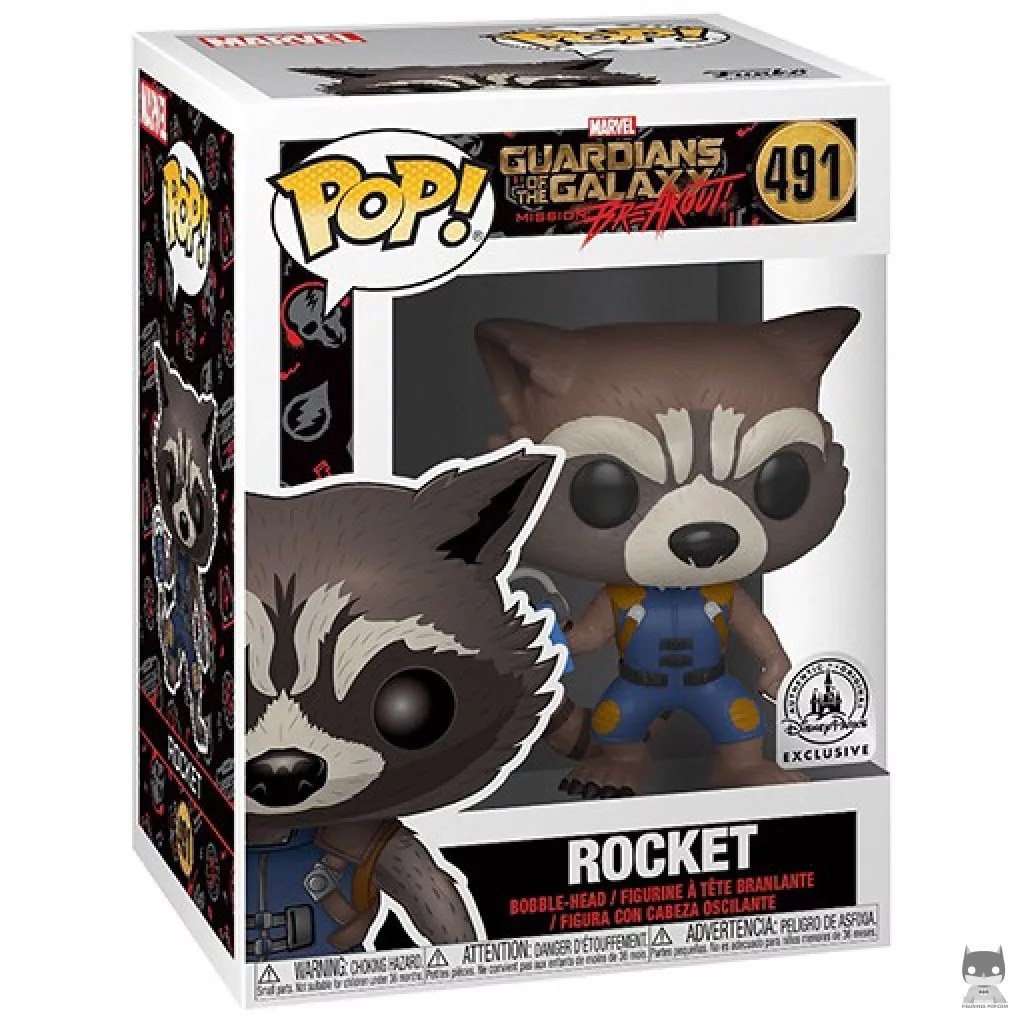 Figurine Funko POP Rocket (Mission Breakout) avec boîte