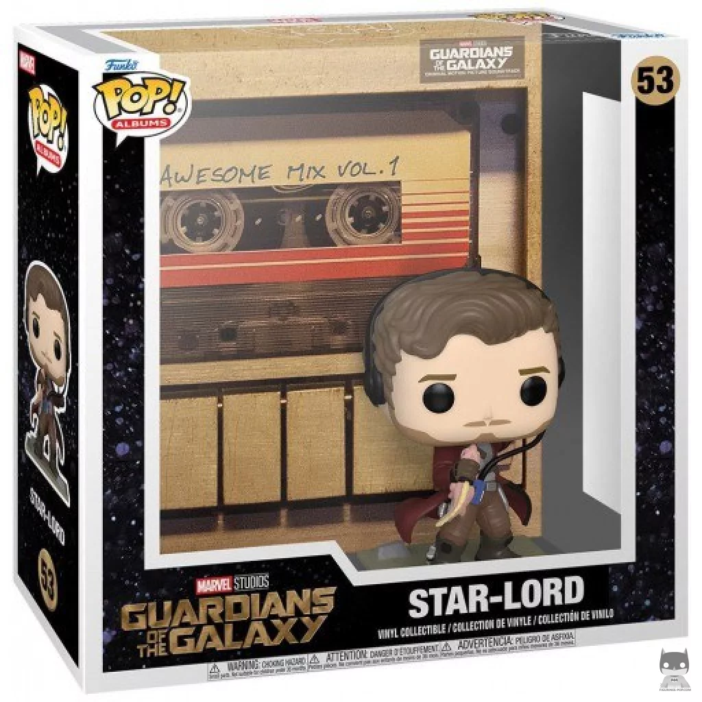 Figurine Funko POP Star-Lord Awesome Mix Vol.1 avec boîte