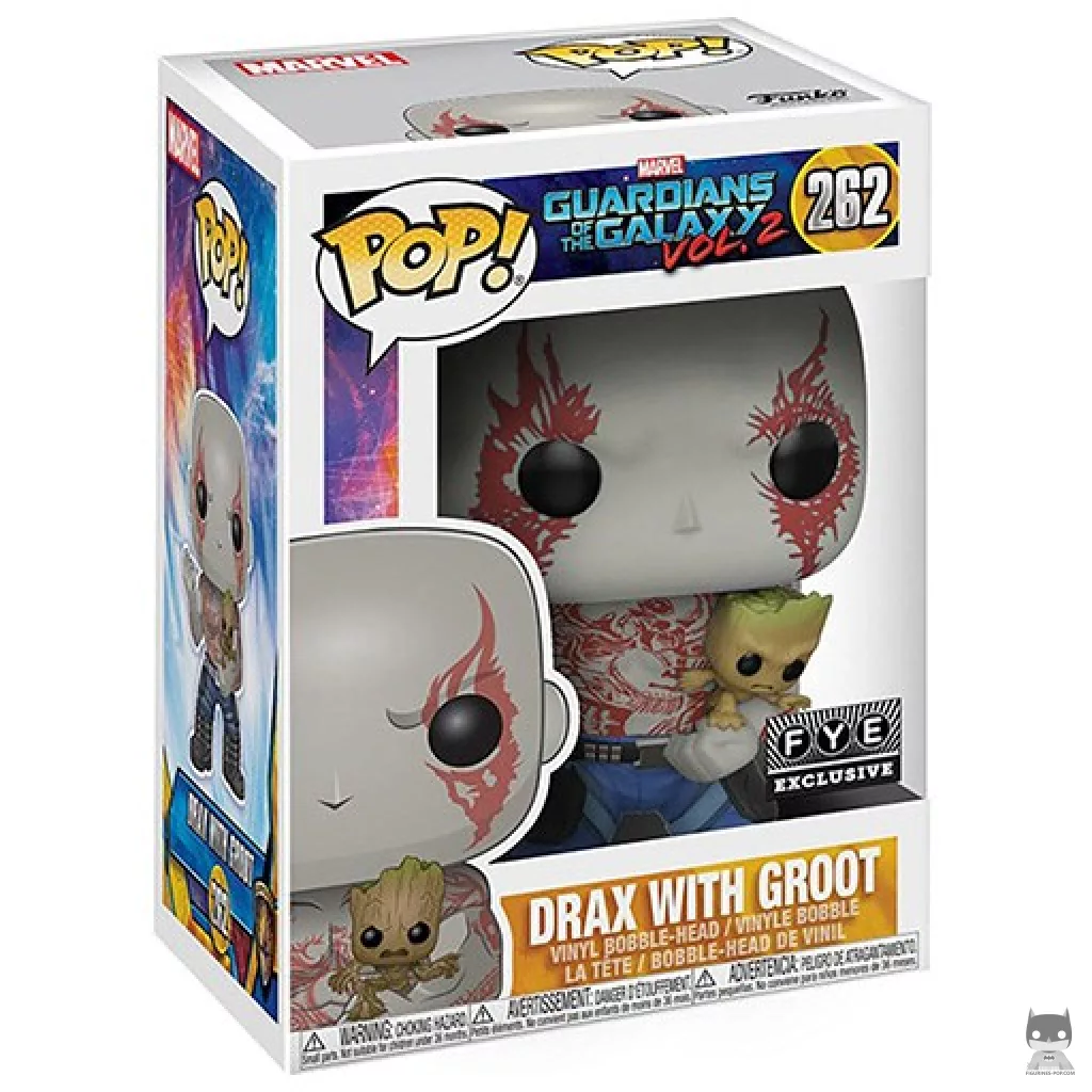 Figurine Funko POP Drax avec bébé Groot avec boîte
