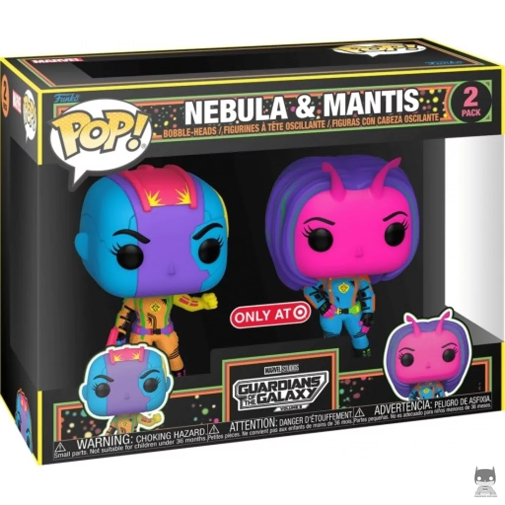 Figurine Funko POP Nebula & Mantis (Blacklight) avec boîte