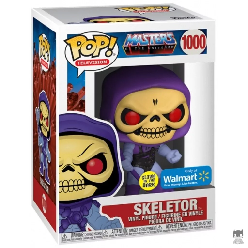 Figurine Funko POP Skeletor (Glow in the Dark) avec boîte