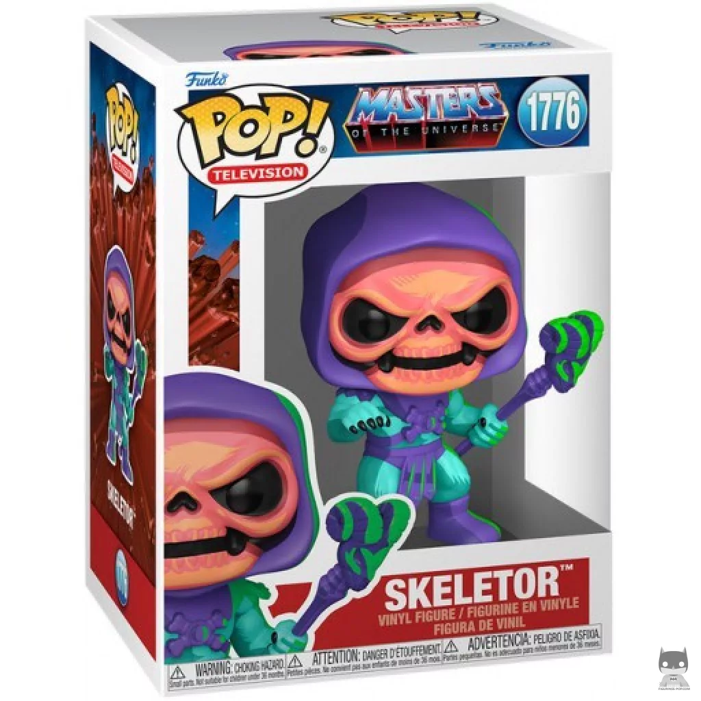Figurine Funko POP Skeletor (Retro Neon) avec boîte