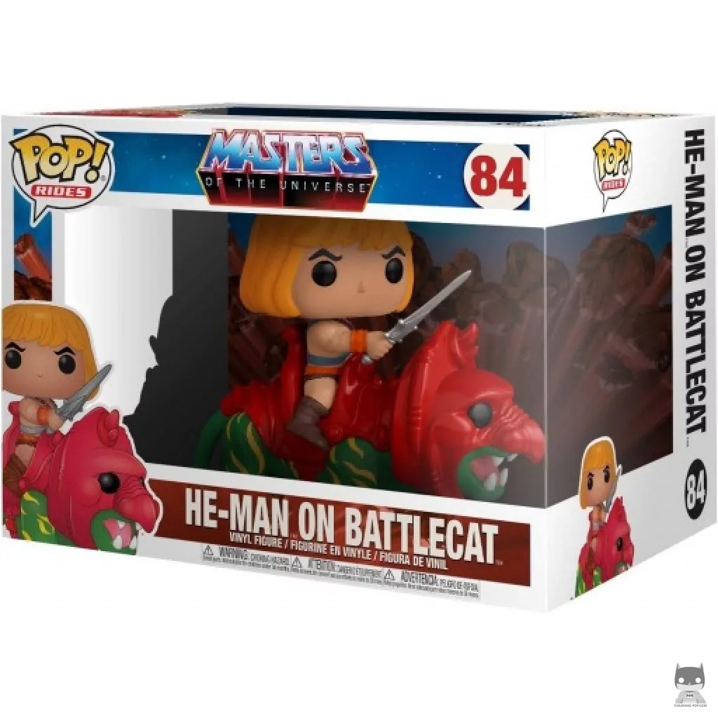 Figurine Funko POP Musclor sur Chat de Combat avec boîte