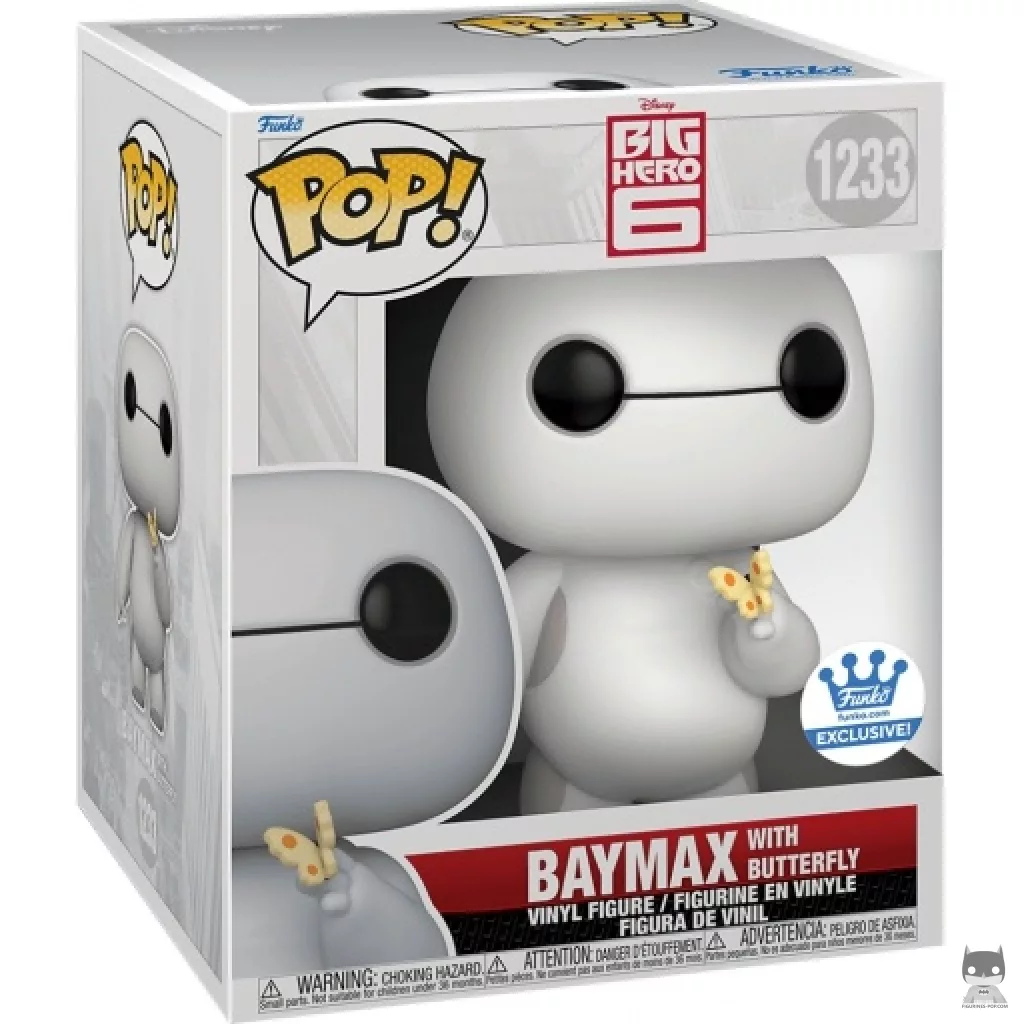 Figurine Funko POP Baymax avec Papillon (Supersized) avec boîte