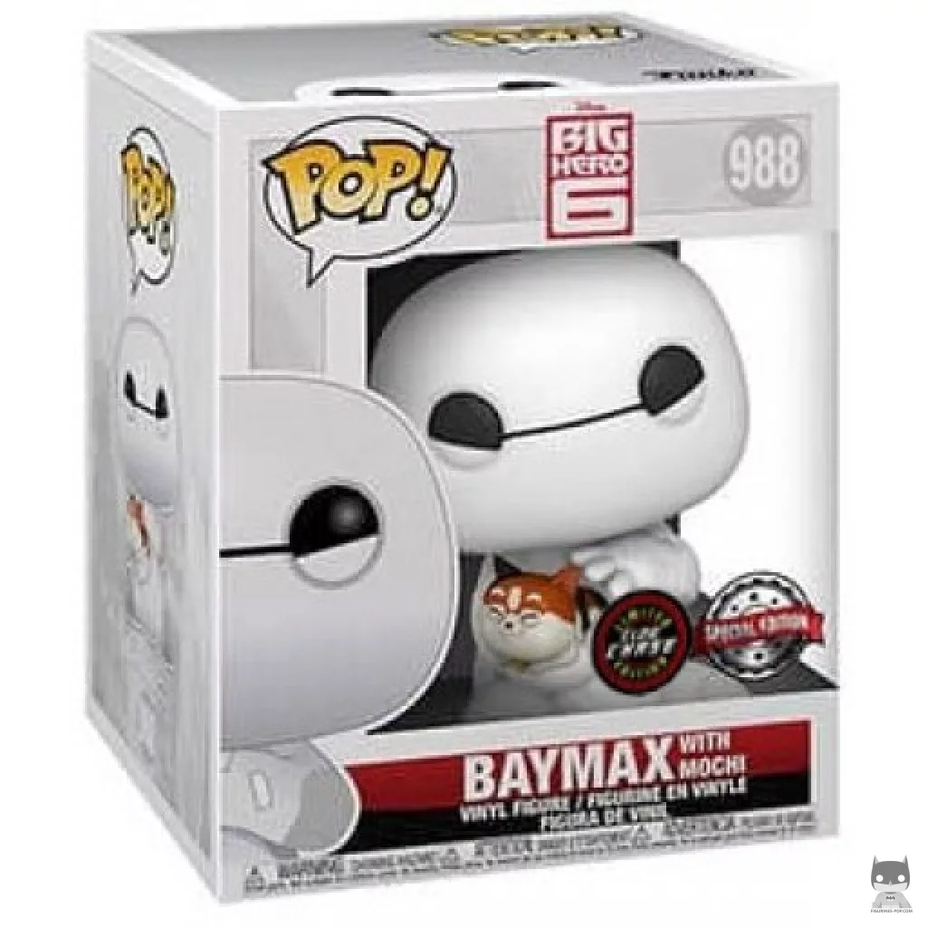 Figurine Funko POP Baymax avec Mochi (Chase) avec boîte
