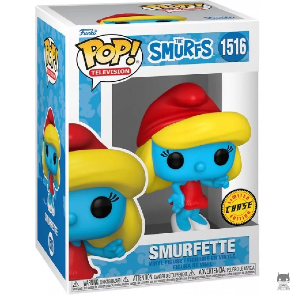 Figurine Funko POP La Schtroumpfette (Robe Rouge) (Chase) avec boîte