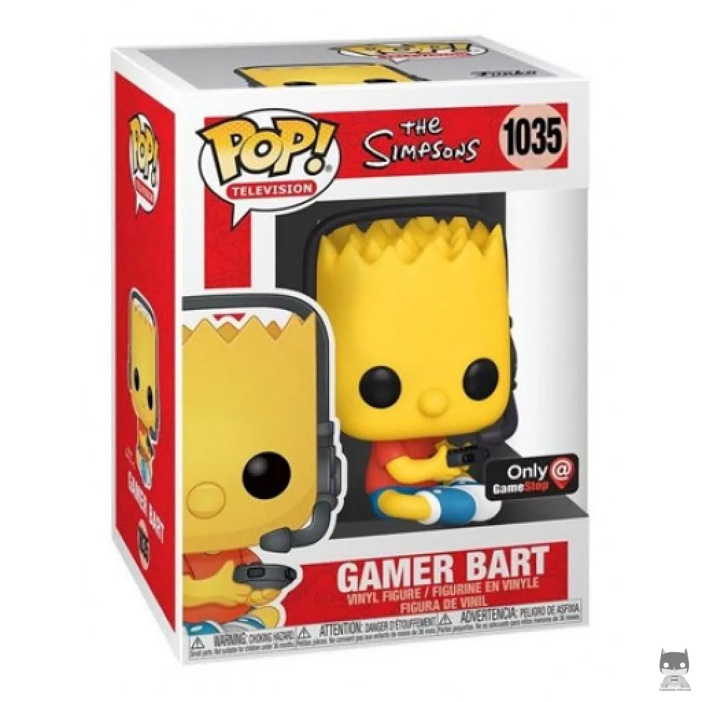 Figurine Funko POP Bart Gamer avec boîte