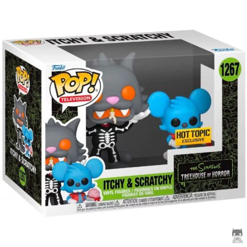 Figurine Funko POP Itchy & Scratchy Squelette avec boîte
