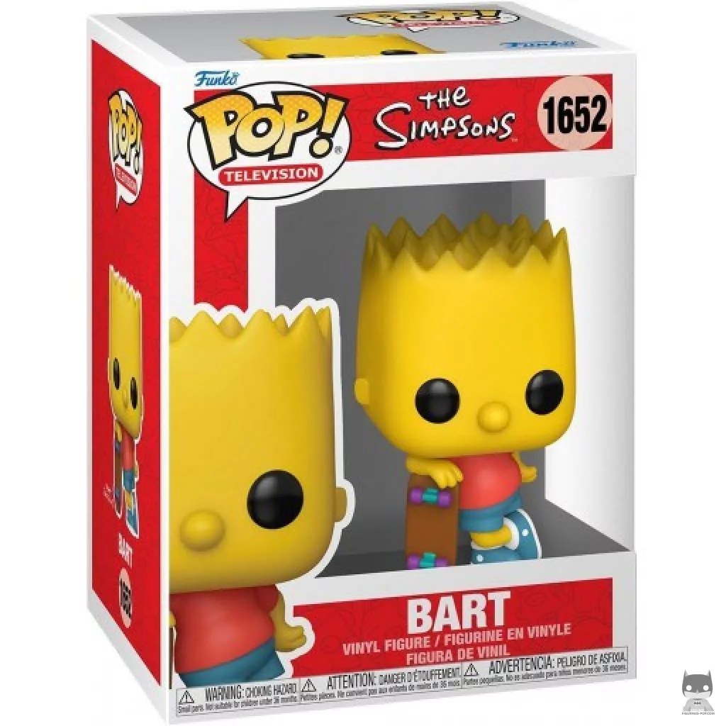 Figurine Funko POP Bart avec Skateboard avec boîte