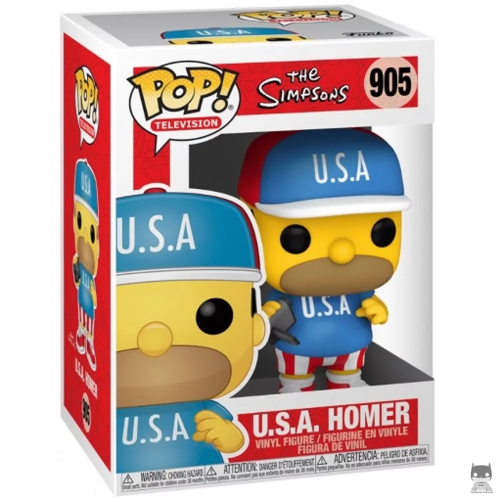 Figurine Funko POP Homer USA avec boîte
