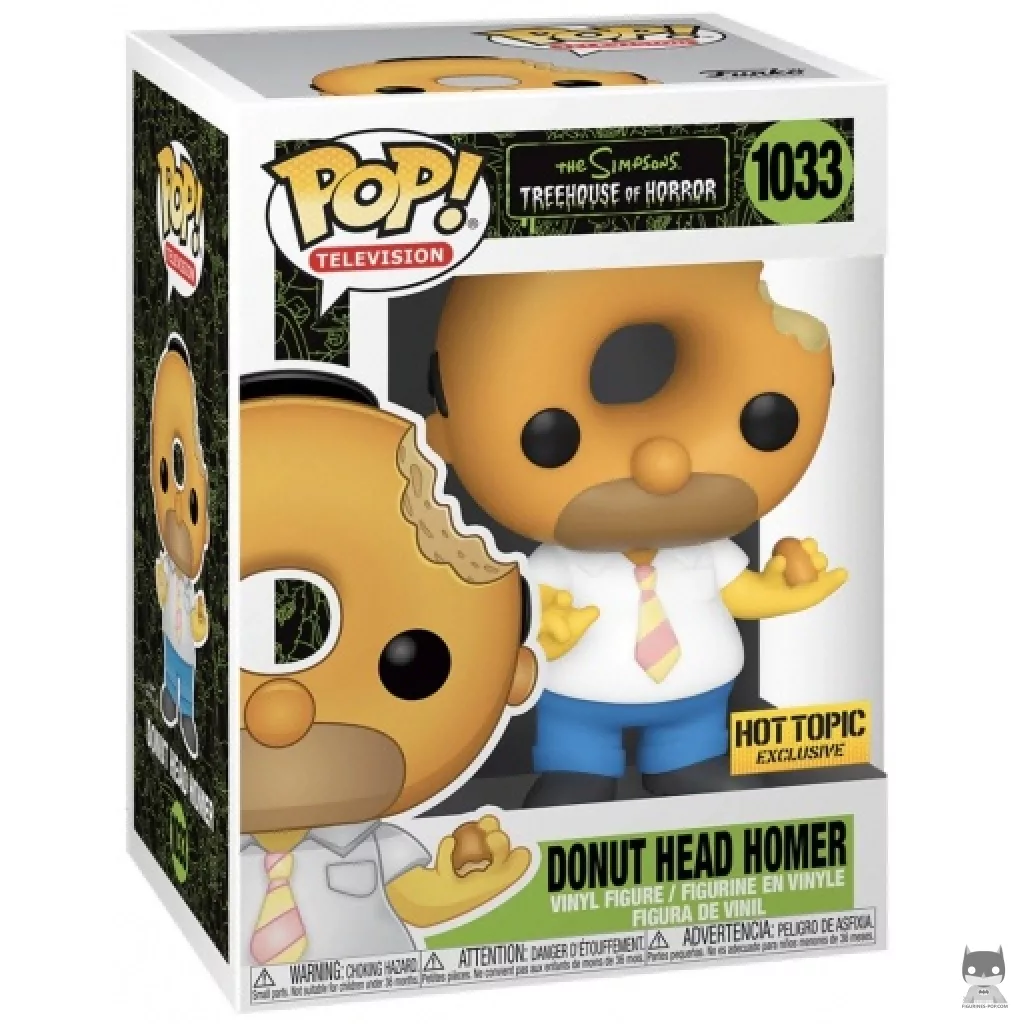 Figurine Funko POP Homer avec tête de Donut avec boîte