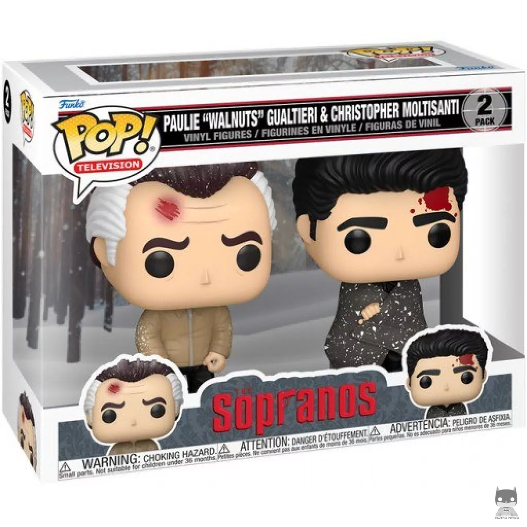 Figurine Funko POP Paulie "Walnuts" Gualtieri & Christopher Moltisanti avec boîte