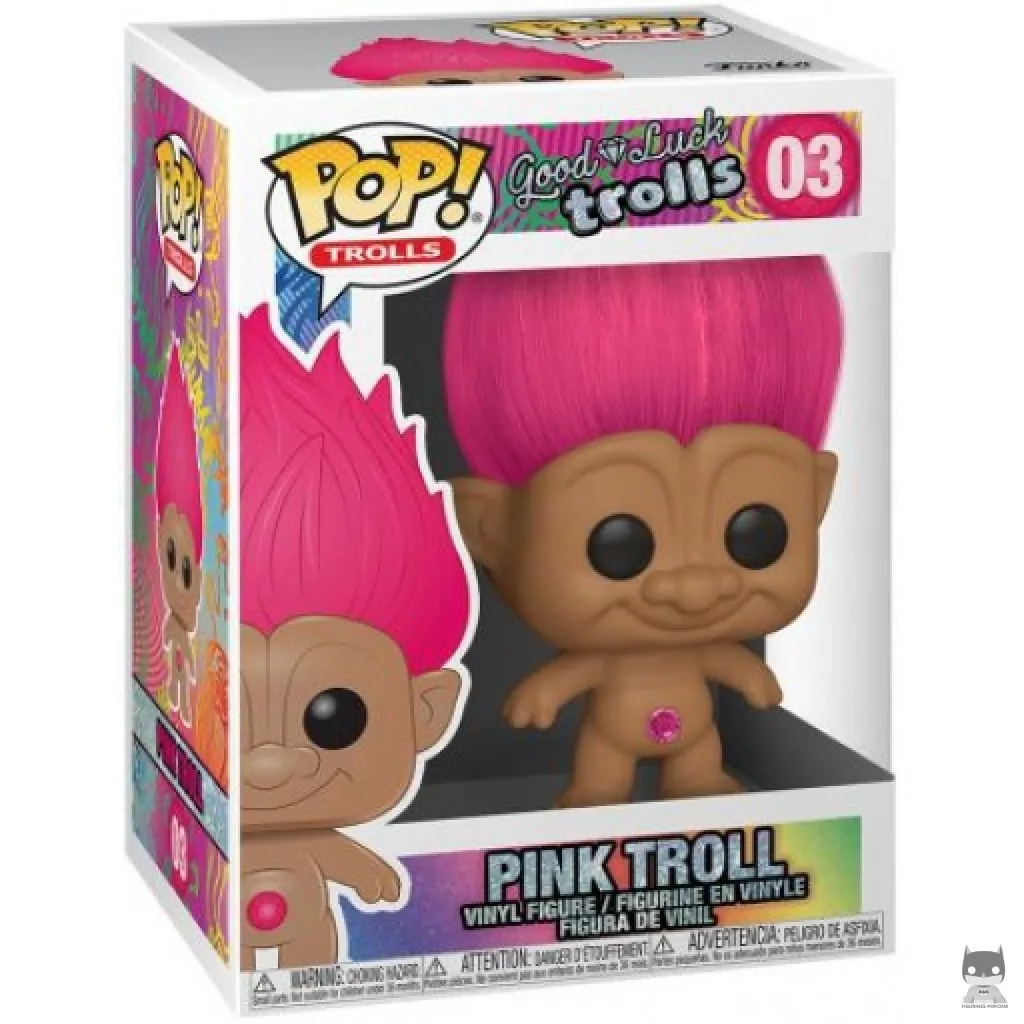 Figurine Funko POP Troll Rose avec boîte