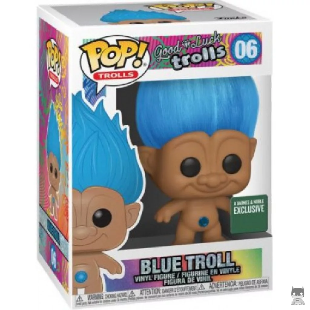 Figurine Funko POP Troll Bleu avec boîte