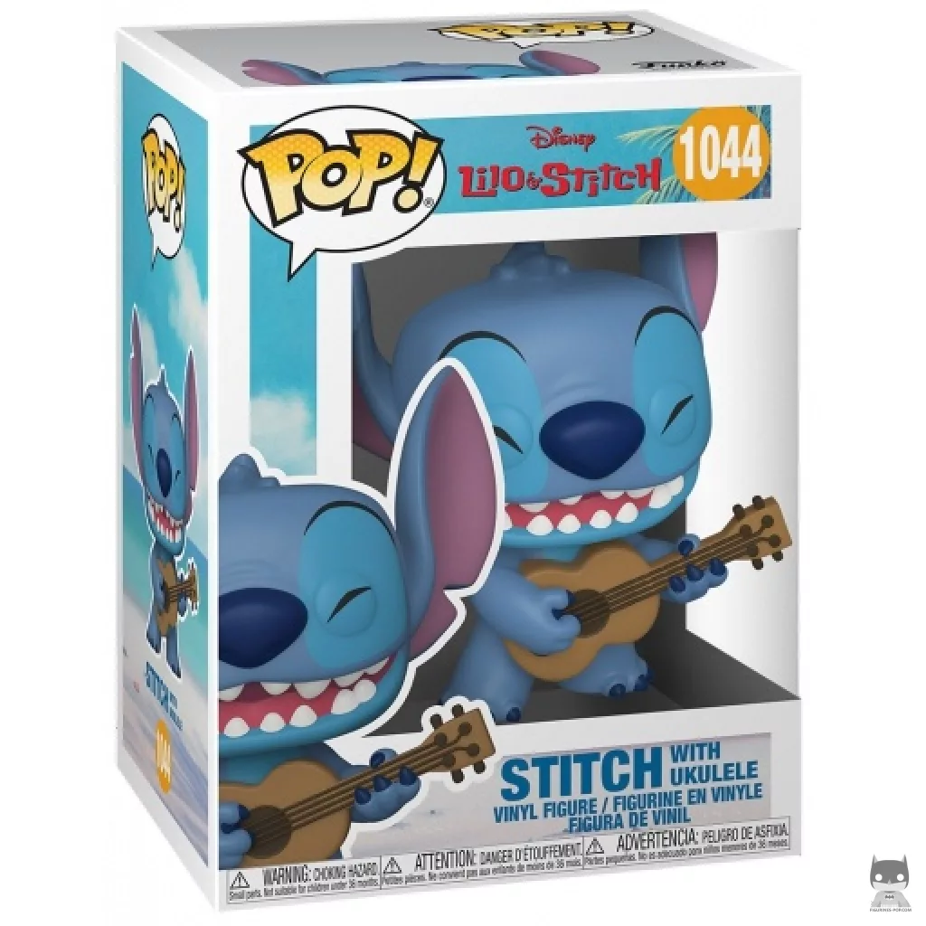 Figurine Funko POP Stitch avec Ukulele avec boîte