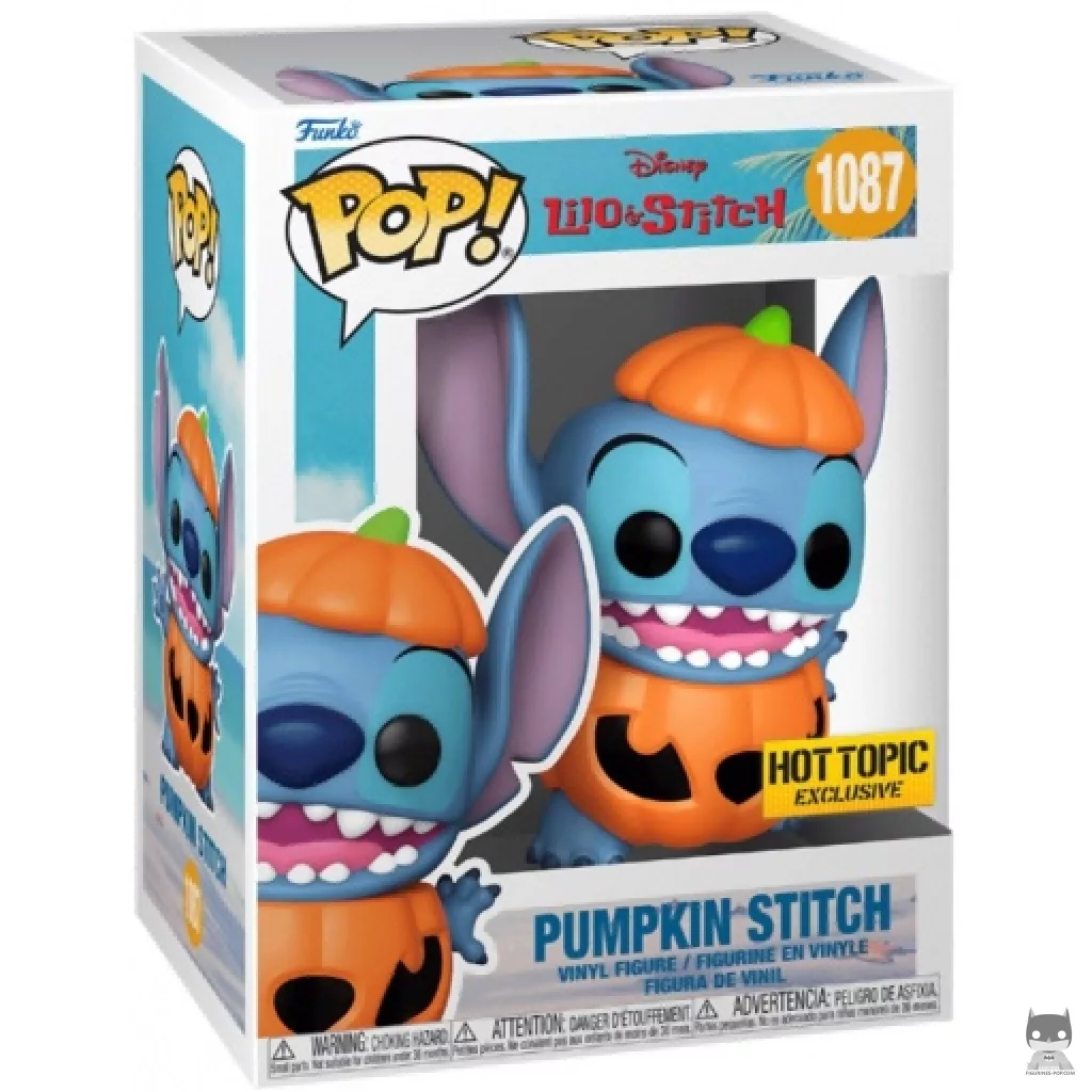 Figurine Funko POP Stitch Citrouille avec boîte