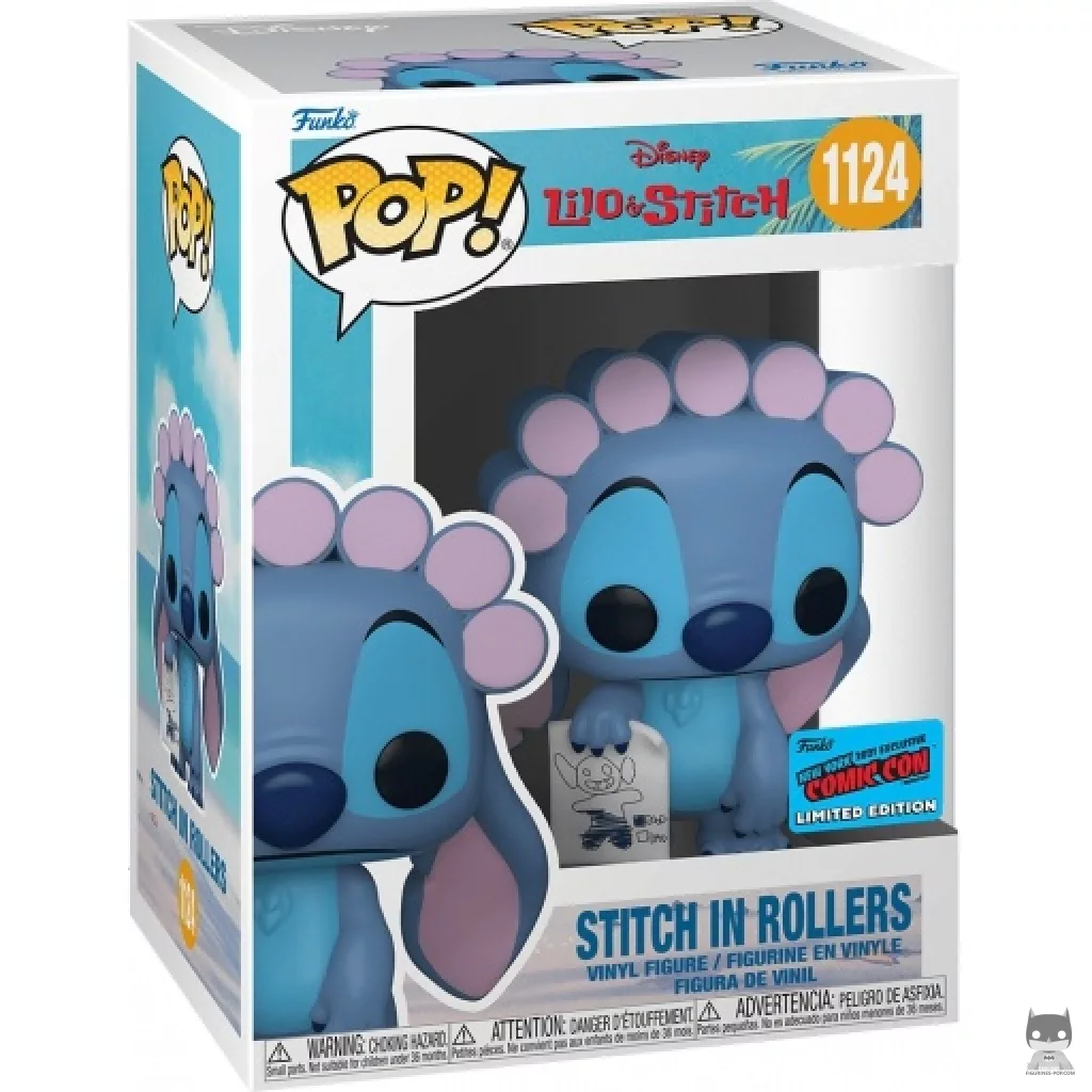 Figurine Funko POP Stitch avec Rouleaux et Dessin avec boîte