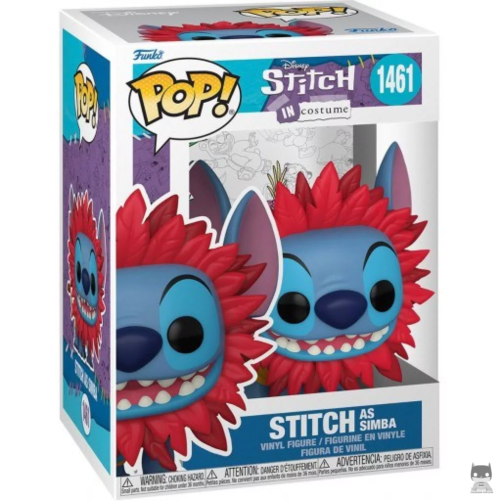 Figurine Funko POP Stitch en Simba avec boîte