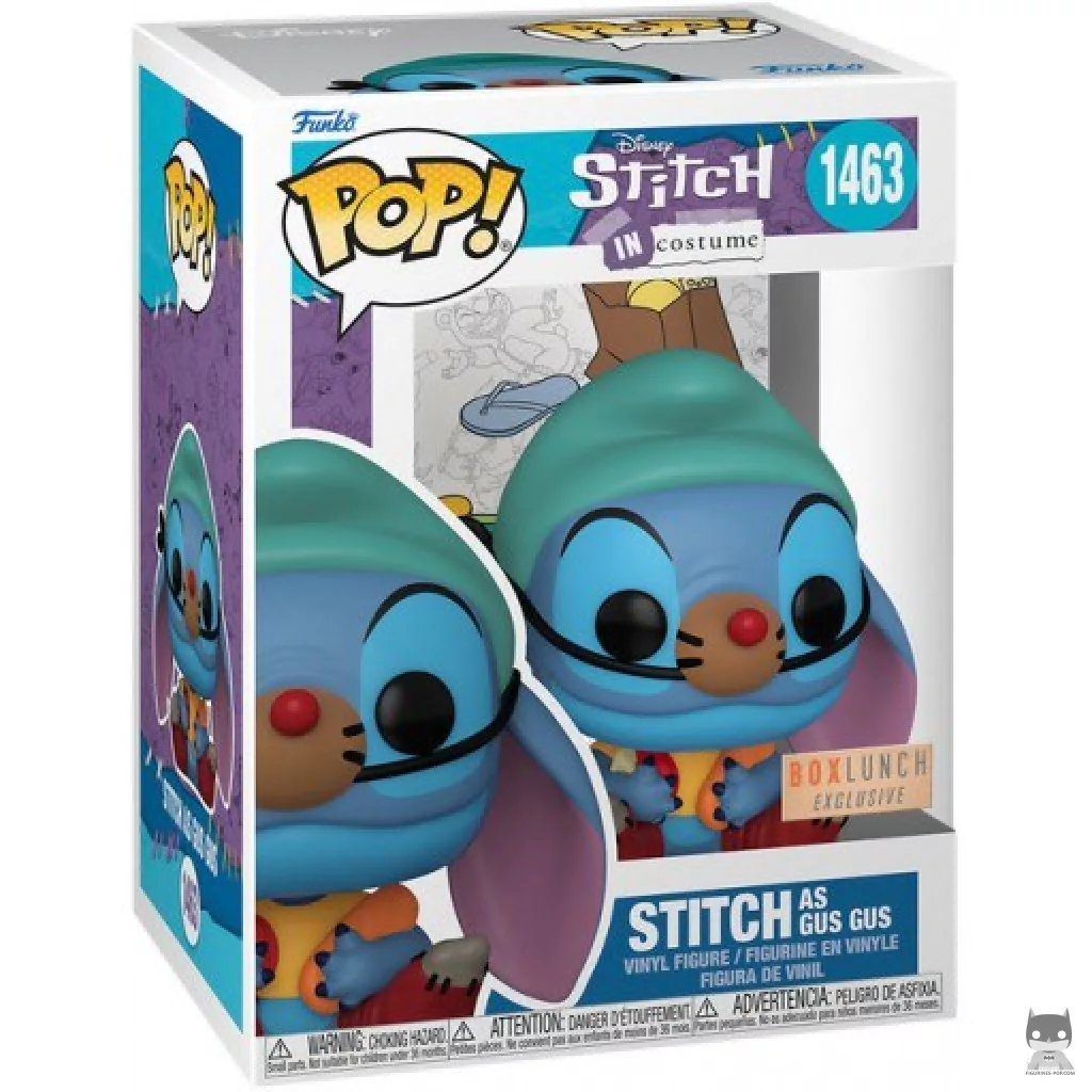 Figurine Funko POP Stitch en Gus Gus avec boîte