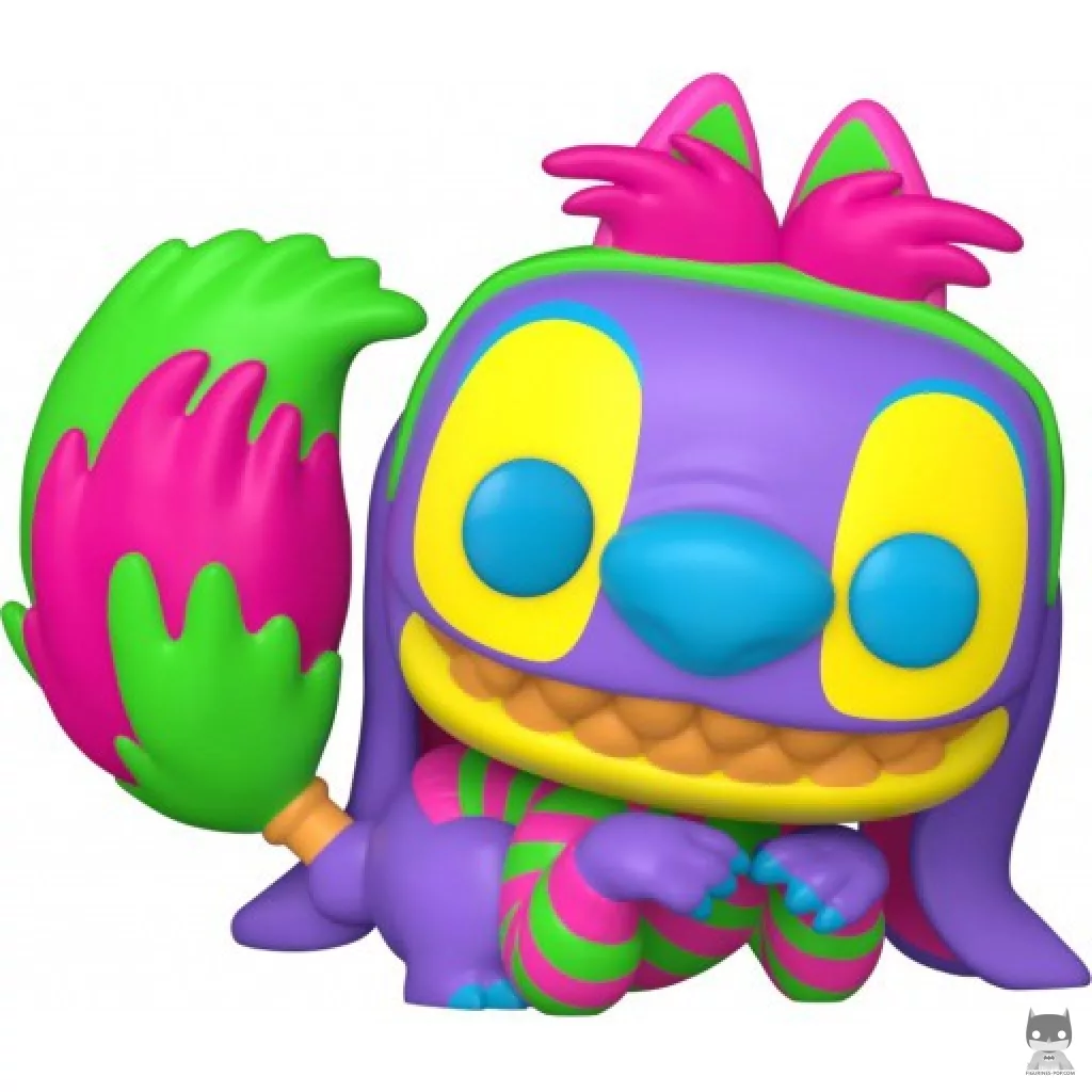 Figurine Funko POP Stitch en Chat du Cheshire (Black Light) (Lilo and Stitch)