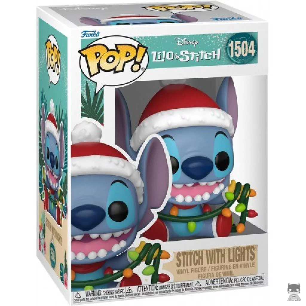 Figurine Funko POP Stitch avec Guirlandes avec boîte
