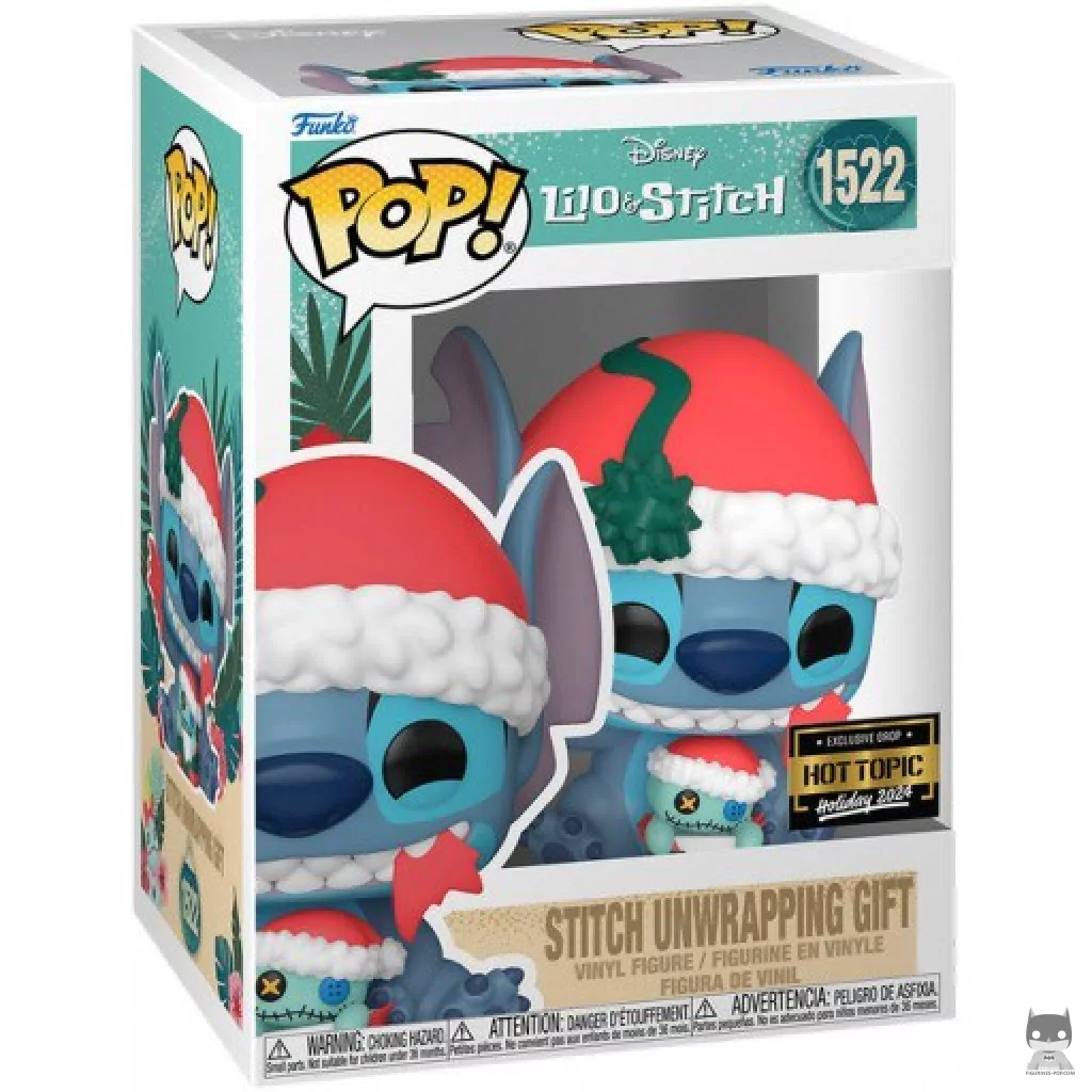 Figurine Funko POP Stitch Déballe son Cadeau avec boîte