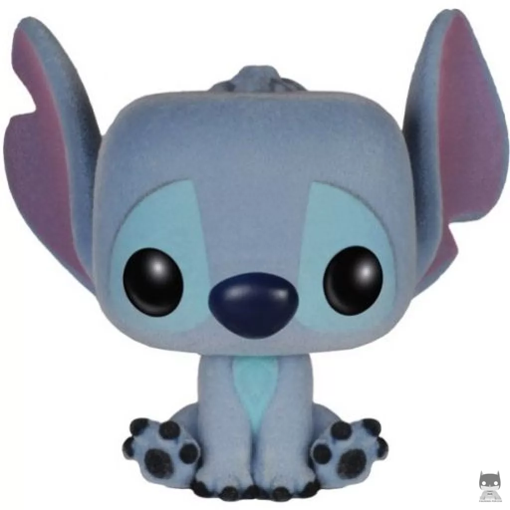 Figurine Funko POP Stitch assis (Flocked) (Lilo and Stitch)
