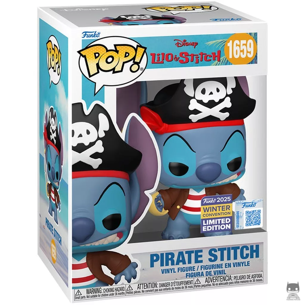 Figurine Funko POP Pirate Stitch avec boîte
