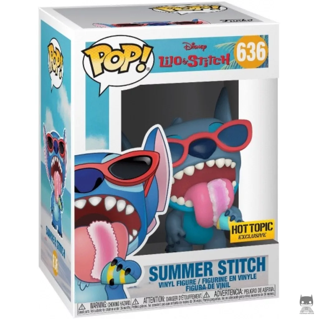 Figurine Funko POP Stitch Eté avec boîte