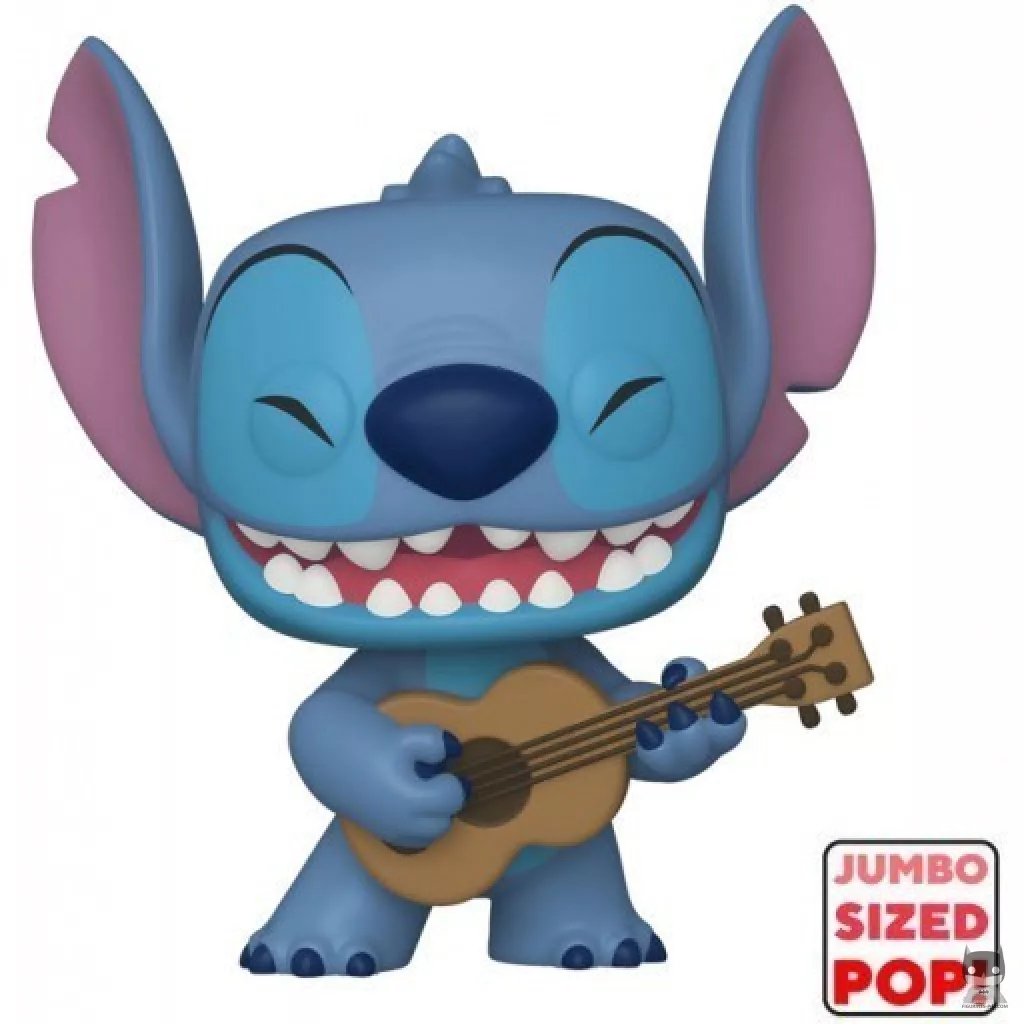 Figurine Funko POP Stitch avec Ukulele (Supersized) (Lilo et Stitch)